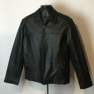 USA leather men’s leather jacket size M